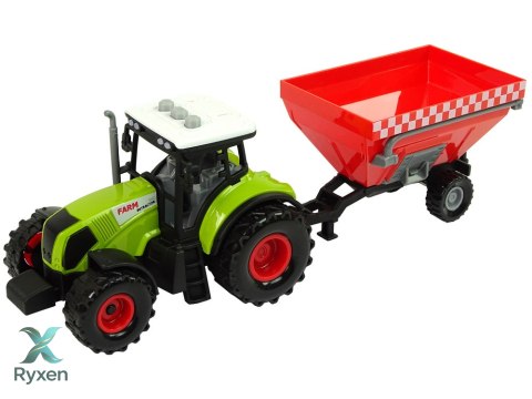Zestaw Trzech Traktorów Naczepy Opryskiwacz Farma Ciągnik LEAN TOYS