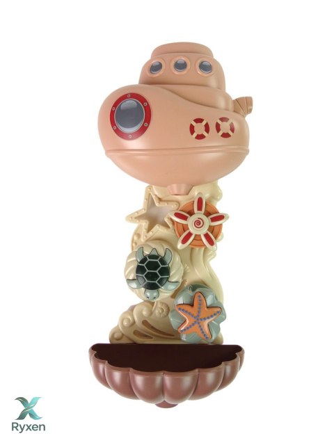 Zestaw Zabawki do Kąpieli Statek Zwierzęta Morskie Wodospad Przyssawki LEAN TOYS