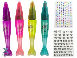 Zestaw do Malowania Paznokci Lakiery Pisaki Kolorowe Naklejki LEAN TOYS