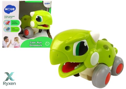 Dinozaur Na Kółkach Zielony Figurka LEAN TOYS