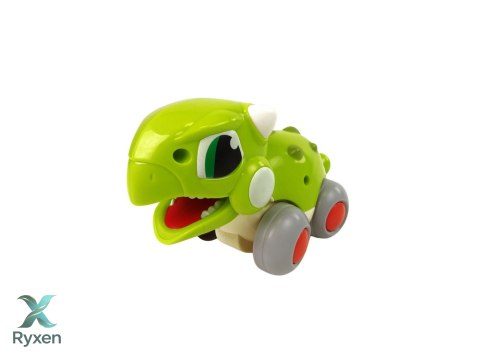 Dinozaur Na Kółkach Zielony Figurka LEAN TOYS