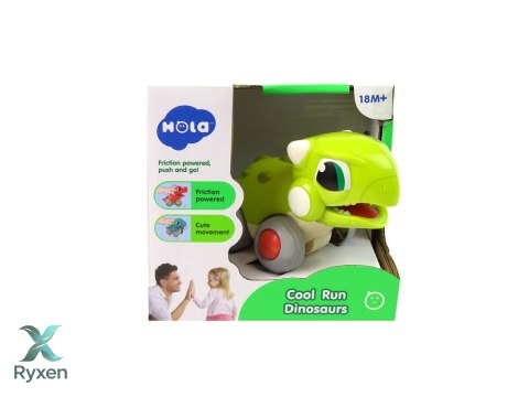 Dinozaur Na Kółkach Zielony Figurka LEAN TOYS