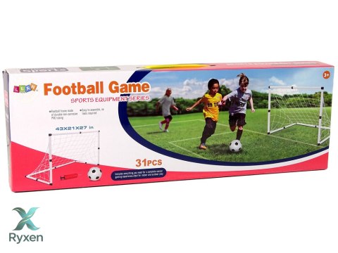 Duża Bramka Piłkarska Football Game Piłka Pompka LEAN TOYS
