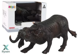Duża Figurka Kolekcjonerska Bawół Afrykański Zwierzęta Świata LEAN TOYS