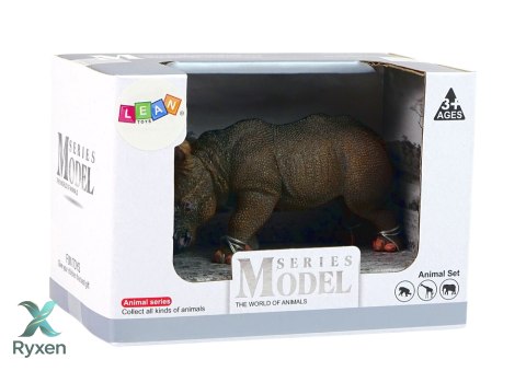 Duża Figurka Kolekcjonerska Nosorożec Zwierzęta Świata LEAN TOYS
