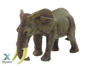 Duża Figurka Kolekcjonerska Słoń Zwierzęta Świata LEAN TOYS
