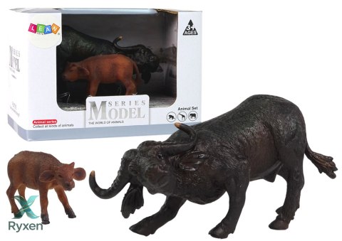 Figurka Bawoła Cielątko Zwierzęta Afrykańskie Zoo LEAN TOYS