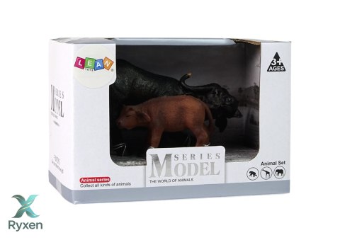 Figurka Bawoła Cielątko Zwierzęta Afrykańskie Zoo LEAN TOYS