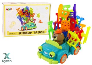 Gra Zręcznościowa Spadające Krzesła Ruchomy Cel Autko LEAN TOYS