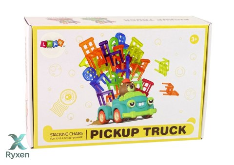 Gra Zręcznościowa Spadające Krzesła Ruchomy Cel Autko LEAN TOYS