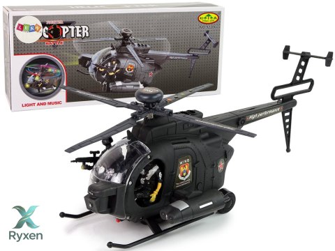Helikopter Wojskowy Skrzydła Światła Na Baterie LEAN TOYS