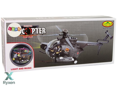 Helikopter Wojskowy Skrzydła Światła Na Baterie LEAN TOYS