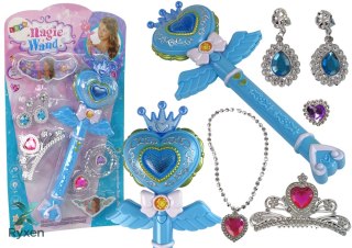 Interaktywna Magiczna Różdżka Projektor Niebieska Akcesoria Wróżka LEAN TOYS