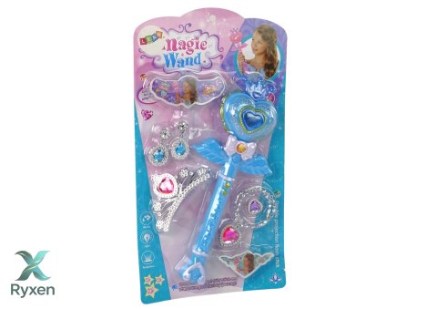 Interaktywna Magiczna Różdżka Projektor Niebieska Akcesoria Wróżka LEAN TOYS