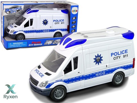 Interaktywna Policja Radiowóz Policyjny Światło Dźwięk Otwierane Drzwi LEAN TOYS