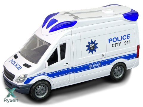 Interaktywna Policja Radiowóz Policyjny Światło Dźwięk Otwierane Drzwi LEAN TOYS