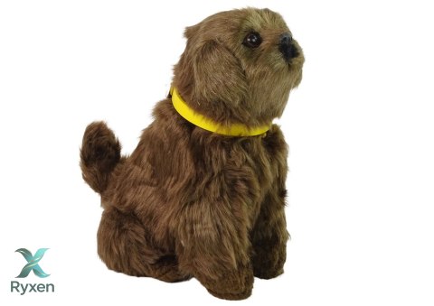 Interaktywny Pies Piesek Pluszowy Szczeka Rusza Ogonem LEAN TOYS