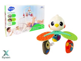 Karuzela Dla Niemowląt Do Łóżeczka Wózka Kolorowe Ptaszki Melodia LEAN TOYS