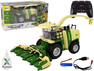 Kombajn Zdalnie Sterowany Dym Światła Dźwięk 2.4G 1:24 LEAN TOYS