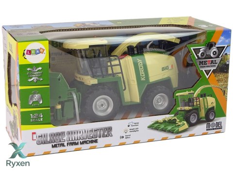 Kombajn Zdalnie Sterowany Dym Światła Dźwięk 2.4G 1:24 LEAN TOYS