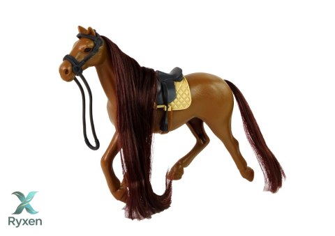 Koń do Czesania Akcesoria Zagroda Siano Stajnia LEAN TOYS