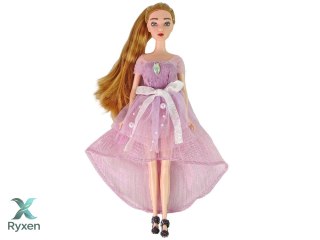 Lalka Dla Dzieci Emily Długie Włosy Biały Kotek LEAN TOYS