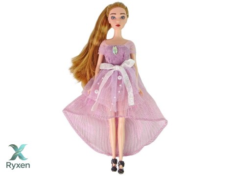 Lalka Dla Dzieci Emily Długie Włosy Biały Kotek LEAN TOYS