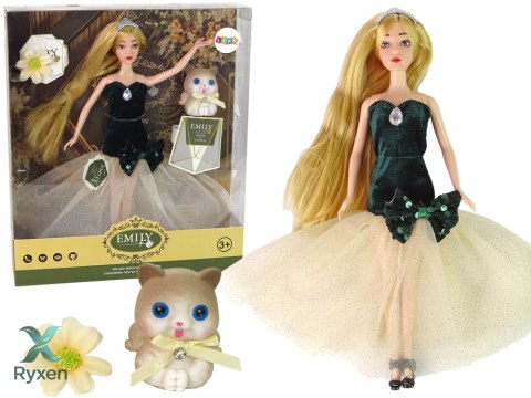 Lalka Dla Dzieci Emily Długie Włosy Kotek Kwiat LEAN TOYS