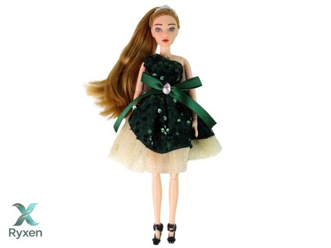 Lalka Dla Dzieci Emily Drewniane Serce Biały Kotek LEAN TOYS