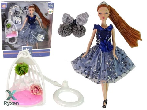Lalka Dla Dzieci Emily Huśtawka Kwiaty LEAN TOYS