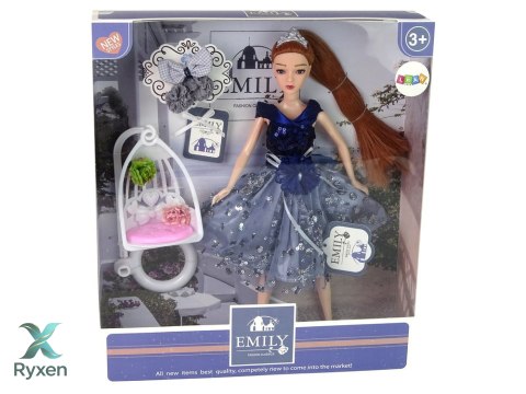 Lalka Dla Dzieci Emily Huśtawka Kwiaty LEAN TOYS