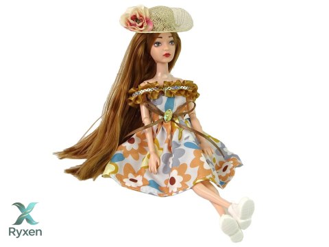 Lalka Dla Dzieci Emily Jesienna Kapelusz LEAN TOYS