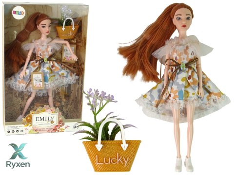 Lalka Dla Dzieci Emily Jesienna Rude Włosy Kwiaty LEAN TOYS