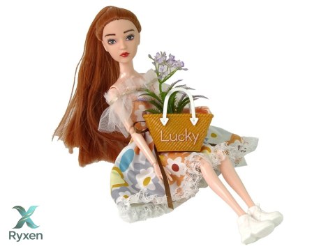 Lalka Dla Dzieci Emily Jesienna Rude Włosy Kwiaty LEAN TOYS