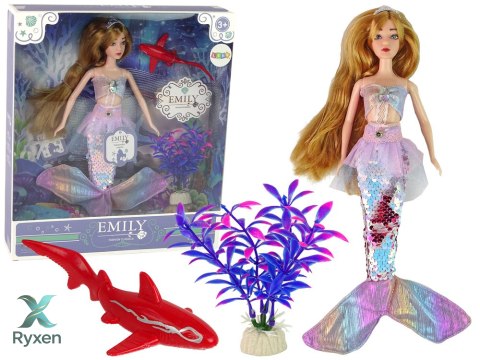 Lalka Dla Dzieci Emily Syrenka Różowa Akcesoria LEAN TOYS