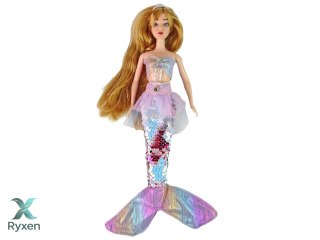 Lalka Dla Dzieci Emily Syrenka Różowa Akcesoria LEAN TOYS