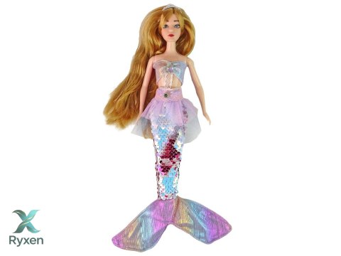 Lalka Dla Dzieci Emily Syrenka Różowa Akcesoria LEAN TOYS