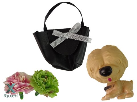 Lalka Dla Dzieci Emily Z Pieskiem Torebką Kwiatami LEAN TOYS