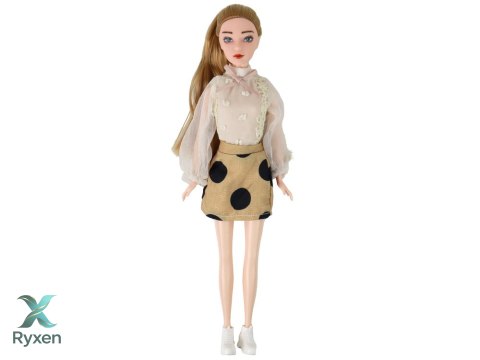 Lalka Dla Dzieci Emily z Gitarą Okulary Długie Blond Włosy Kotek LEAN TOYS
