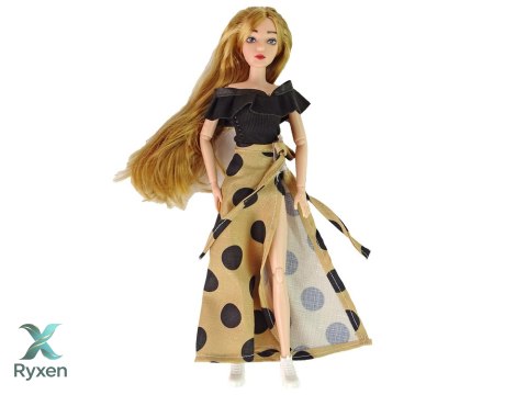 Lalka Emily z Kotkiem Różami Długie Włosy LEAN TOYS