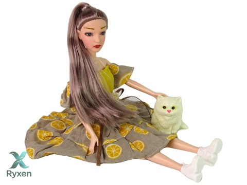 Lalka Emily z Wiatrakiem Kotek Dla Dzieci LEAN TOYS