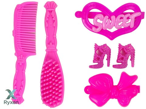 Lalka Księżniczka z Białym Kucykiem Figurki Akcesoria LEAN TOYS
