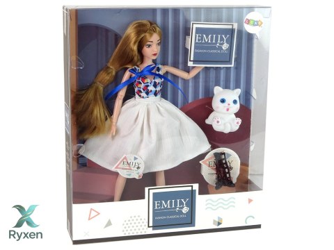 Lalka dla Dzieci Lalka z Kotkiem Długie Brązowe Włosy LEAN TOYS