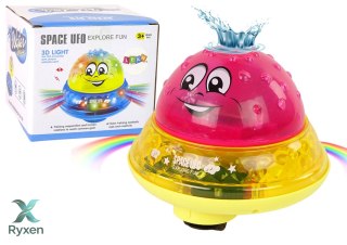 Piłka Wodna UFO Diody Wesoła Muzyka Różowa LEAN TOYS