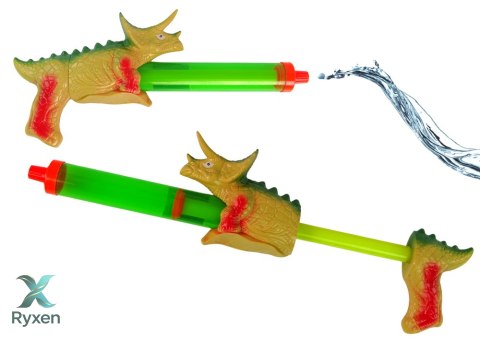 Pistolet Na Wodę 40 cm Dinozaur Zielony Ogród LEAN TOYS