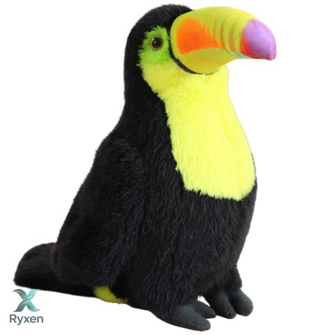 Pluszowy Ptak Tukan Pluszak Maskotka Przytulanka Żółty 35cm LEAN TOYS