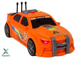 Samochód Sportowy Wyścigowy Światła Dźwięki Pomarańczowy 1:16 LEAN TOYS