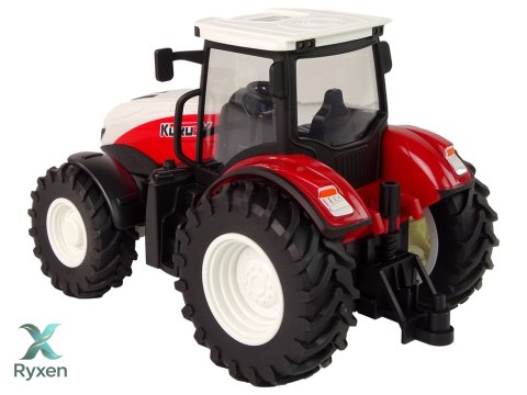 Traktor Rolniczy 1:24 Zdalnie sterowany R/C Pilot Farma Biało Czerwony LEAN TOYS