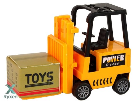 Wózek Widłowy Napęd Frykcyjny Pomarańczowy LEAN TOYS