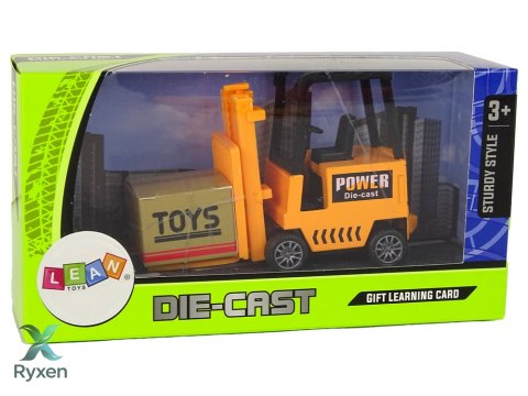 Wózek Widłowy Napęd Frykcyjny Pomarańczowy LEAN TOYS